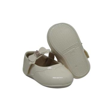 Imagem de Sapatinho de Bebe Sapatilha Laço Lateral Feminino Infantil Menina Mano