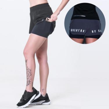 Imagem de Short 2 em 1 Feminino Surty Reflect Loose-Feminino