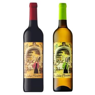 Imagem de Kit Vinho Português Branco e Tinto Julia Florista 750ml