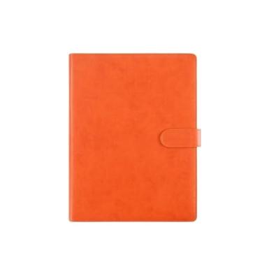Imagem de Organizador de arquivos A4 Pasta multifuncional com caneta de couro para assinatura de contrato comercial livro de informações de documentos pasta material de escritório (laranja)