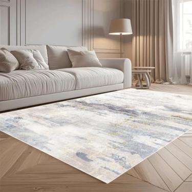 Imagem de Tapete abstrato moderno para sala de estar, decoração simples, tapete para quarto, tapete grande para piso (180x280cm 71x110in/Flanela-11)