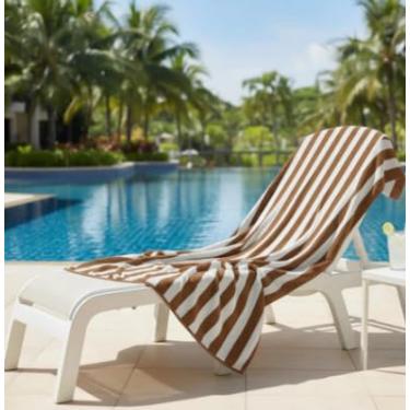 Imagem de Toalha de Banho Microfibra Soft 70x140cm, Super Macia e Felpuda, Secagem Rápida, Ultra Absorvente, Leve para Viagem, Praia e Academia(Marrom)