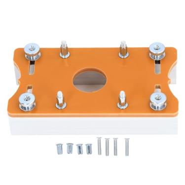 Imagem de QANYEGN Placa de inserção de mesa de roteador, placa de inserção de mesa de roteador de madeira, placa de posicionamento de liga de alumínio para marcenaria de roteador de 65mm