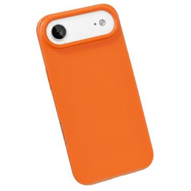 Imagem de Capa Case Compatível AppIe iPhone 17 AIR Silicone Líquido de Toque Macio Aveludado Tecnologia anti impacto Design Premium (LARANJA)