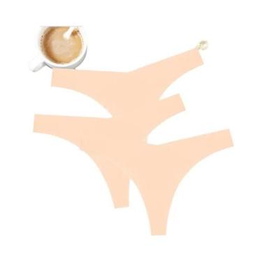 Imagem de Tanga Feminina Sem Costura De Cintura Baixa Em Formato V, Macia E Conf