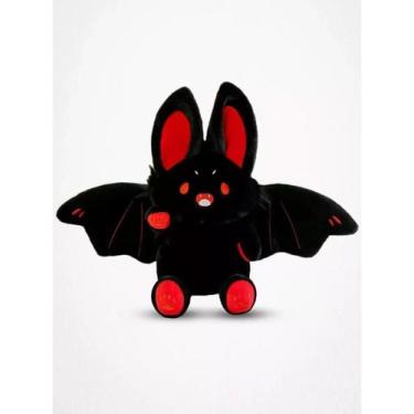 Imagem de Pelúcia De Coelho Morcego Preto, Brinquedo De Pelúcia Macio Para Hallo