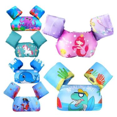 Imagem de Colete Salva Vida Boia Infantil Braço Piscina Praia Não Bale