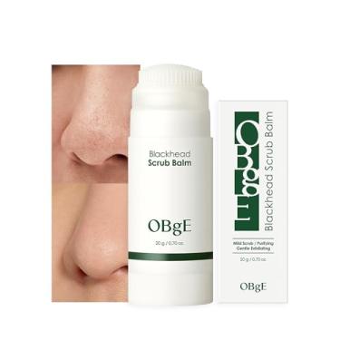 Imagem de OBgE Bálsamo para esfregar cravos (20 ml) - bastão hidratante para remoção de cravos, minimização de poros, esfoliação suave e hidratação. Árvore do chá, chá verde e folha do coração.