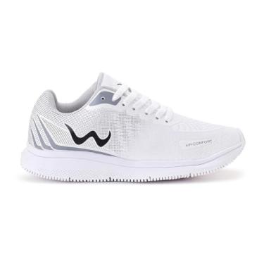 Imagem de Tênis Feminino e Masculino Para Caminhada Treino Academia e Dia a Dia (BRANCO PRETO, BR, Adulto, Numérico, 35)