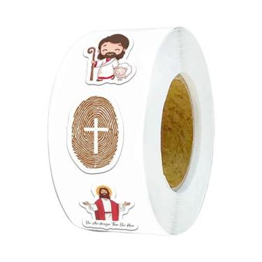 Imagem de Adesivos Impermeáveis Jesus 500-1000 Peças Para Capas De Celular, Lapt