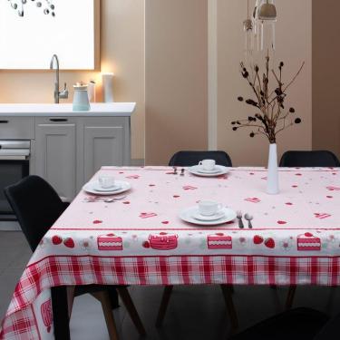 Imagem de Toalha De Mesa Quadrada 4 Lugares 1,40x1,40m Impermeável Appel Bolo