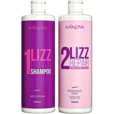 Imagem de Hanova Lizz Repair - Kit Escova Progressiva Sem Formol 2x 500ml