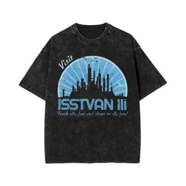 Imagem de Camiseta Masculina Com Padrão Clássico Ultramarines Titus Warhammer 40