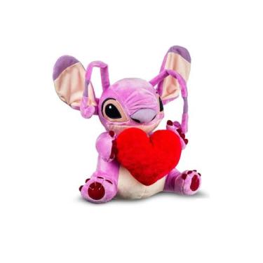 Imagem de Pelúcia Angel Coração Com Luz E Som 30cm Multikids Br1514, Rosa