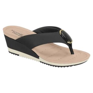 Imagem de Tamanco Modare Anabela Dedo Feminino, Preto, 38