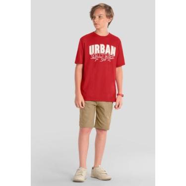 Imagem de Camiseta teen menino oversized Brandili Young, 12, Vermelho