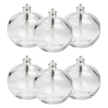 Imagem de Conjunto De Velas Lamparina 100ml Redonda Romantica De Vidro - 6 Unida