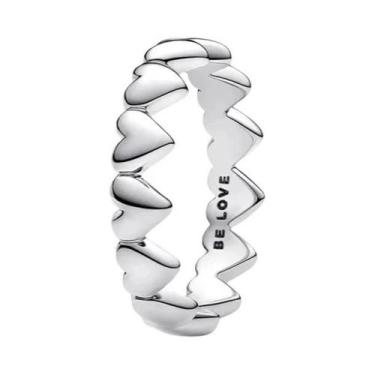 Imagem de Anel De Prata Esterlina 925 Com Pedra Coração De Vaga-lume Luminosa Ve