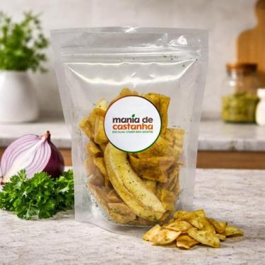 Imagem de Banana Chips Salgada Cebola e Salsa 500g - Mania de Castanha