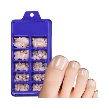 Imagem de Unhas Postiças Francesas De 9 Cores, 120 Peças, Curtas, Quadradas, Bri