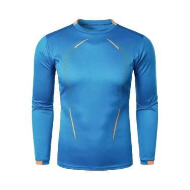 Imagem de Camiseta Masculina Oversized De Secagem Rápida E Respirável, Manga Lon