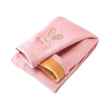 Imagem de Leggings Térmicas Forradas Com Lã Para Meninas De 3 a 8 Anos, Calças C