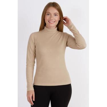 Imagem de Blusa térmica segunda pele gola rolê 87356 - Fluffy, Bege, P