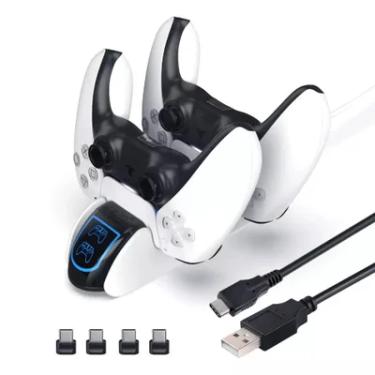 Imagem de Carregador Duplo Com Led, Controle Sem Fio, Ps5 - Playstation 5