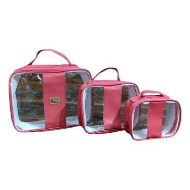 Imagem de 2 Kits Bolsa Maternidade Necesserie Alyaht 6 Peças Organizadora Bebê -