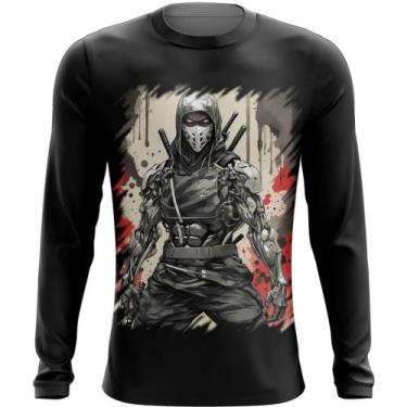 Imagem de Camiseta Manga Longa Ciborgue Ninja Robô Espreita 1 - Kasubeck Store®,