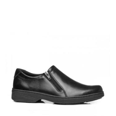 Imagem de Sapato Pegada Couro Preto-Masculino
