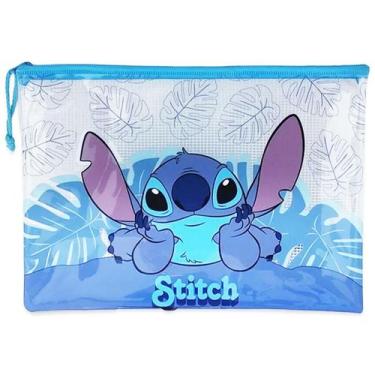Imagem de Necessaire impermeável com fechamento por zíper Stitch Disney Taimes G