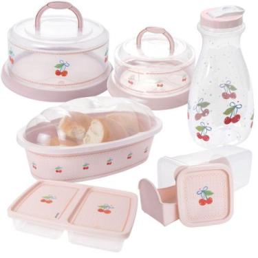 Imagem de Kit Boleira e Queijeira Rosca, Porta Pães, Porta Torradas com Gaveta D