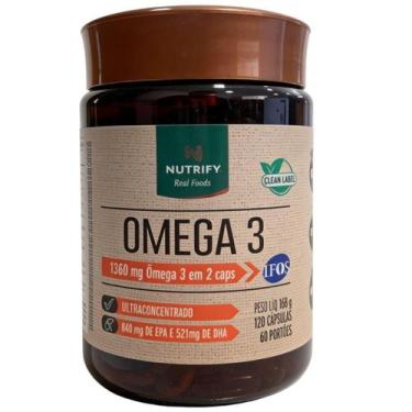 Imagem de Ômega 3 TG Ultra Concentrado 1360mg 120 Capsulas Nutrify, Sem Sabor