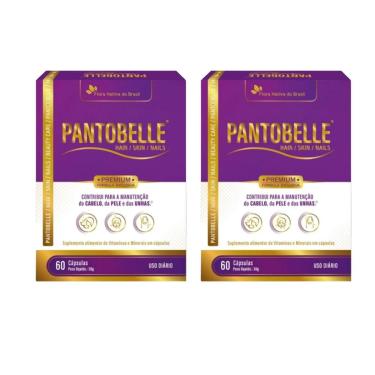 Imagem de Kit 2 Pantobelle Hair Skin & Nails Cabelo, Pele e Unha 2x60cps Flora Nativa-Unissex