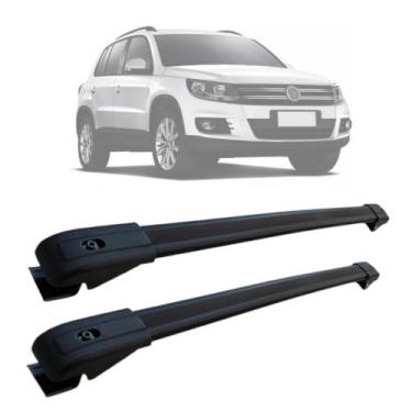 Imagem de Rack De Teto Travessa Volkswagen Tiguan 2018 a 2022 Aluminio MN-166 Pr
