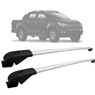 Imagem de Rack De Teto Travessa Chevrolet S-10 2012 a 2022 Alumínio MN-338 Preto