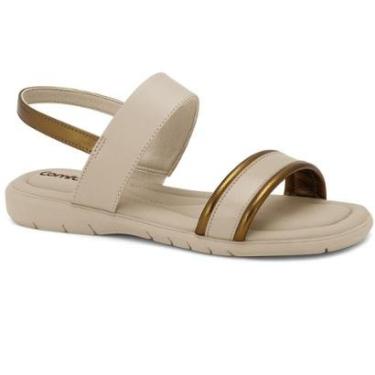 Imagem de Sandalia Feminina ComfortFlex Conforto Calce Facil Elastico Fascite Plantar Esporão Ort...