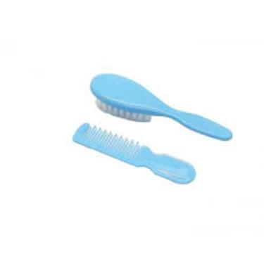 Imagem de Kit Pente e Escova de Cabelo Bebê Infantil Azul - Cefisa