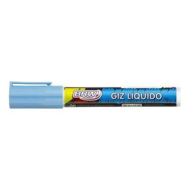Imagem de Giz líquido 6mm azul claro BRW