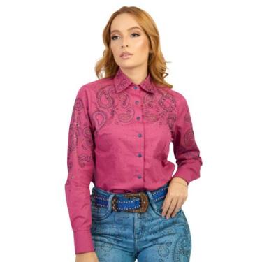 Imagem de Camisa Feminina Miss Country Gypsy, Rosa, M