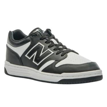 Imagem de Tenis Masculino Skatista New Balance 480 Low, Preto, Branco, 40
