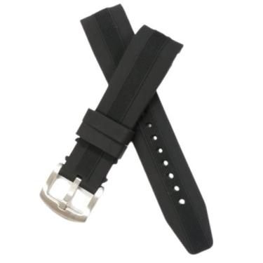 Imagem de Pulseira Relógio Silicone Terminal Curvo.LC28 - Marcofox, Preto, 28mm