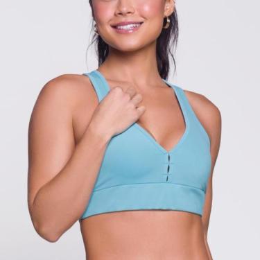 Imagem de Top Fitness C/ Bojo Removível Costa Nadador Selene 24842, P, Azul