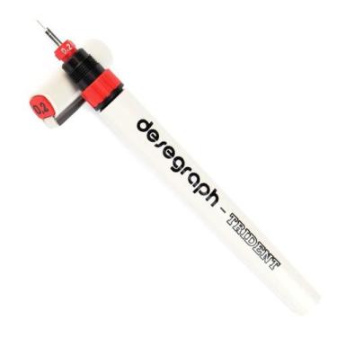 Imagem de Caneta Trident 0.2mm Desegraph Nanquim Para Desenho