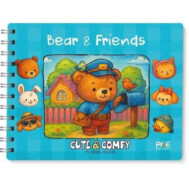 Imagem de Livro De Colorir Cute E Comfy Bear Friends Azul - PAE Editora
