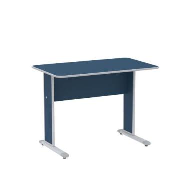 Imagem de Mesa Auxiliar Maxxi Pandin 90 Cm Azul e Cinza
