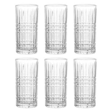 Imagem de Jogo C/ 6 Copos Imperial de Vidro 360ml Long Drink Bebidas Coquetéis Á