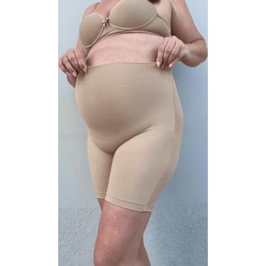Imagem de Bermuda Segunda Pele Nude Gestante Dona Chica - Barriga Charmosa, Nude