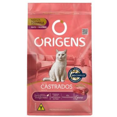 Imagem de Ração Origens Premium Especial para Gatos Castrados Sabor Carne 3 kg -